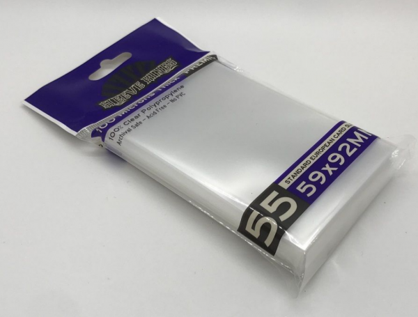 Sleeve Kings: Standard European Card Sleeves (59x92mm) - 55 Pack, 100 Microns