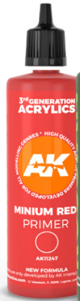 AK-Interactive: (3rd Gen) Minimum Red Surface Primer (100ml)