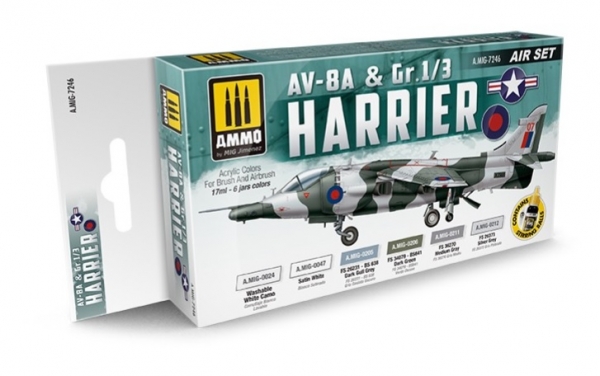 AMMO: Acrylic Paint Set - AV-8A & Gr.1/3 Harrier (6)