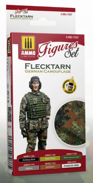 AMMO: Acrylic Paint Set - (Figure) Flecktarn German Camouflage