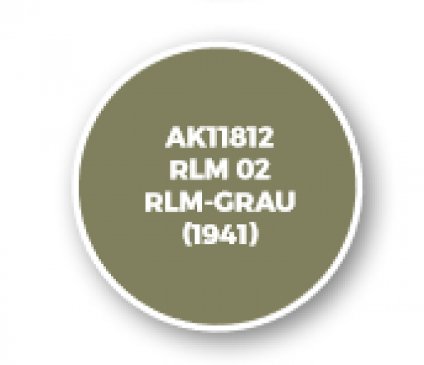 AK-Interactive: 3rd Gen Acrylics: AIR Series - RLM 02 RLM-Grau (1941)