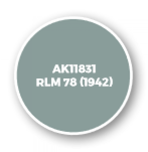 AK-Interactive: 3rd Gen Acrylics: AIR Series - RLM 78 (1942)