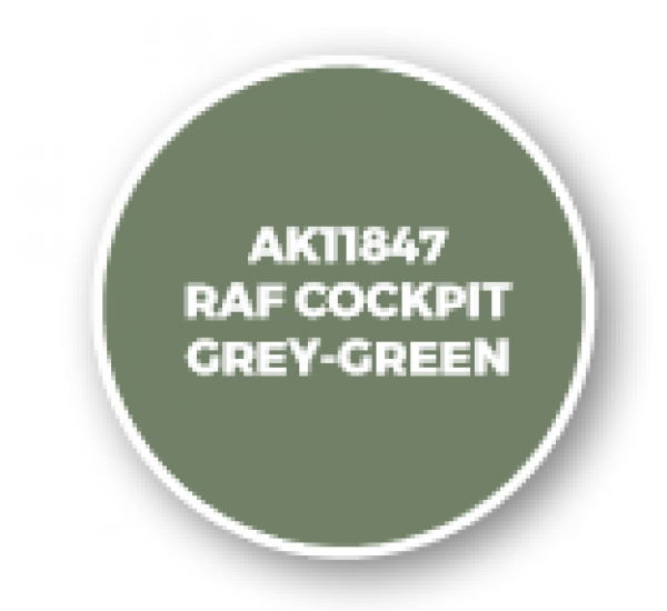 AK-Interactive: 3rd Gen Acrylics: AIR Series - RAF Cockpit Grey-Green