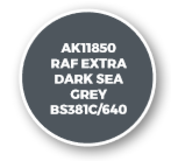 AK-Interactive: 3rd Gen Acrylics: AIR Series - RAF Extra Dark Sea Grey BS381C/640