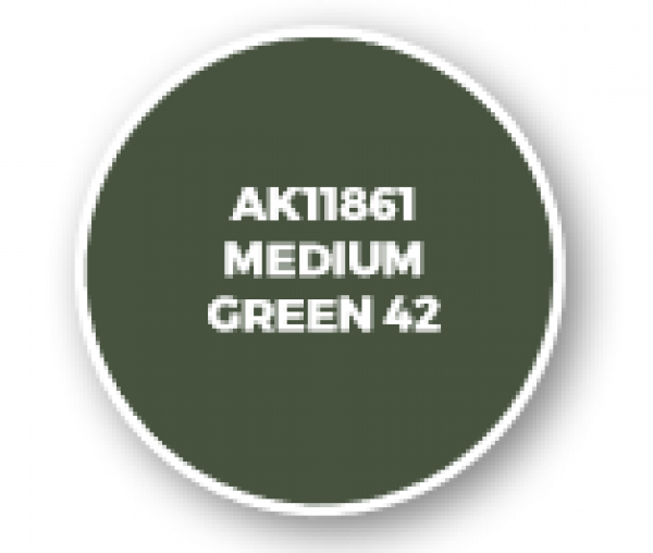AK-Interactive: 3rd Gen Acrylics: AIR Series - Medium Green 42