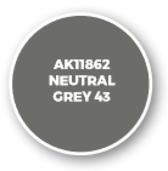 AK-Interactive: 3rd Gen Acrylics: AIR Series - Neutral Grey 43