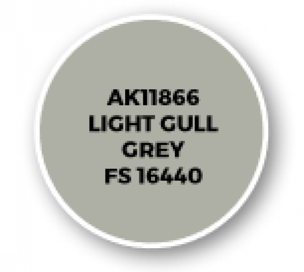 AK-Interactive: 3rd Gen Acrylics: AIR Series - Light Gull Grey FS 16440