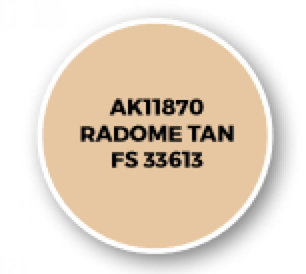 AK-Interactive: 3rd Gen Acrylics: AIR Series - Radome Tan FS 33613