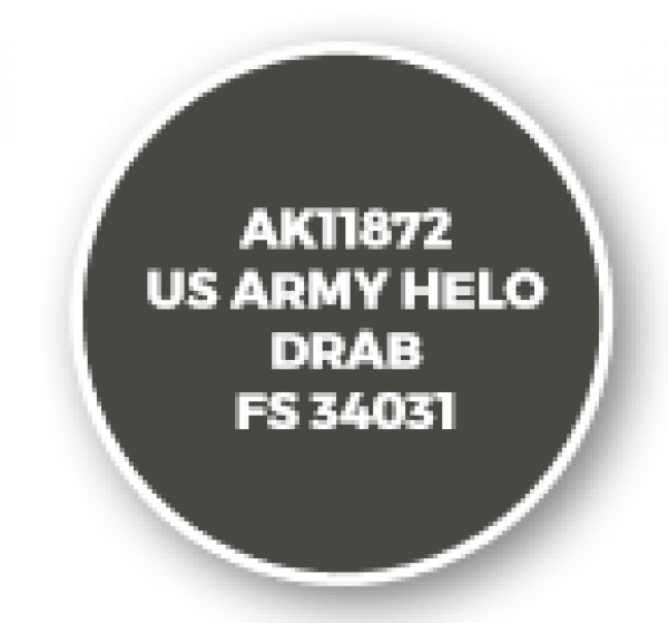AK-Interactive: 3rd Gen Acrylics: AIR Series - US Army Helo Drab FS 34031