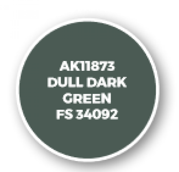 AK-Interactive: 3rd Gen Acrylics: AIR Series - Dull Dark Green FS 34092