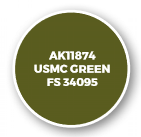 AK-Interactive: 3rd Gen Acrylics: AIR Series - USMC Green FS 34095