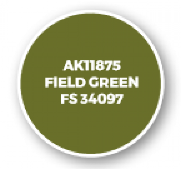 AK-Interactive: 3rd Gen Acrylics: AIR Series - Field Green FS 34097