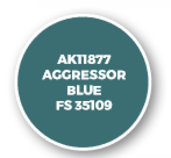 AK-Interactive: 3rd Gen Acrylics: AIR Series - Aggressor Blue FS 35109
