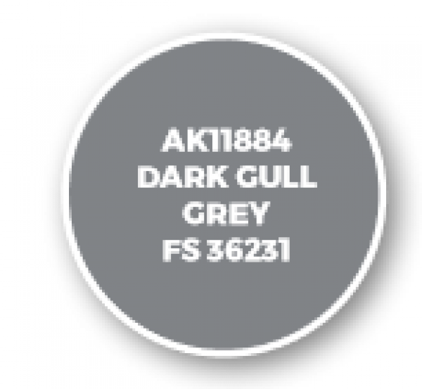 AK-Interactive: 3rd Gen Acrylics: AIR Series - Dark Gull Grey FS 36231