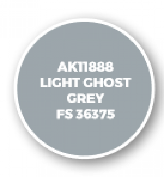 AK-Interactive: 3rd Gen Acrylics: AIR Series - Light Ghost Grey FS 36375