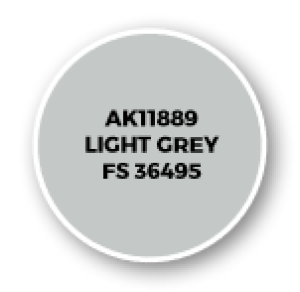 AK-Interactive: 3rd Gen Acrylics: AIR Series - Light Grey FS 36495