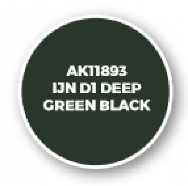 AK-Interactive: 3rd Gen Acrylics: AIR Series - IJN D1 Deep Green Black