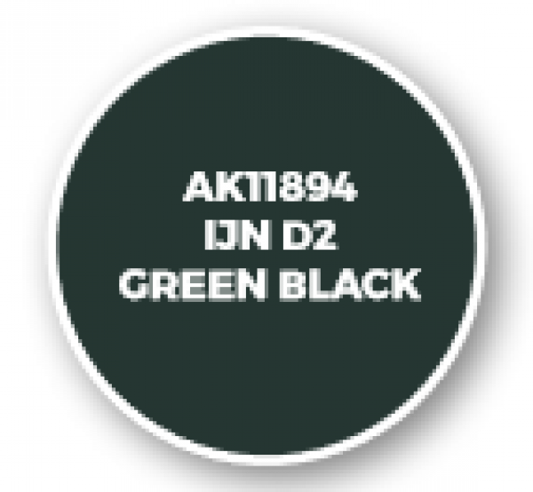 AK-Interactive: 3rd Gen Acrylics: AIR Series - IJN D2 Green Black