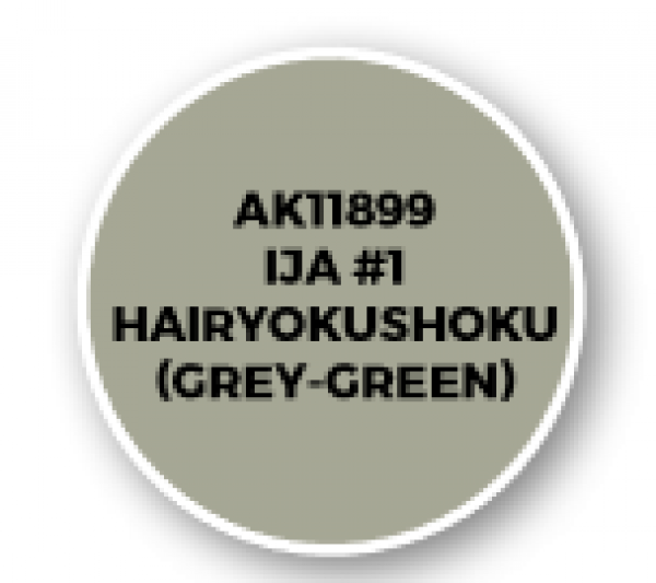 AK-Interactive: 3rd Gen Acrylics: AIR Series - IJA #1 Hairyokushoku (Grey-Green)