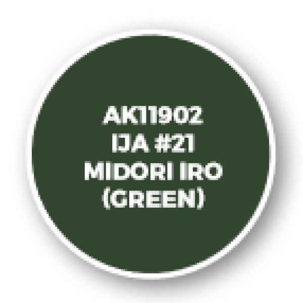 AK-Interactive: 3rd Gen Acrylics: AIR Series - IJA #21 Midori iro (Green)