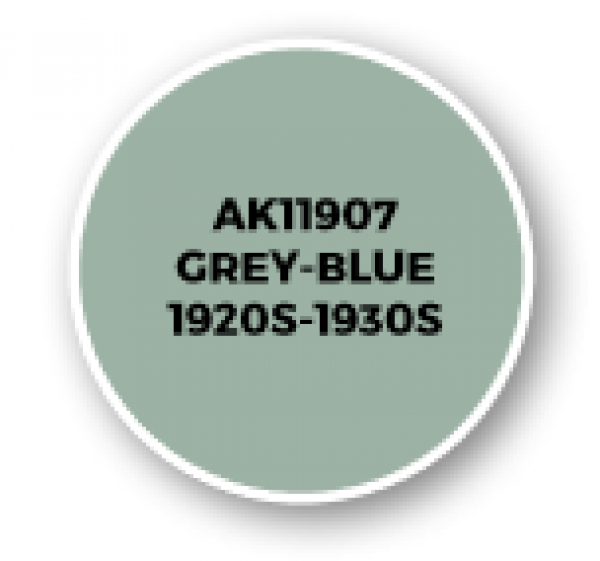 AK-Interactive: 3rd Gen Acrylics: AIR Series - Grey-Blue 1920s-1930s