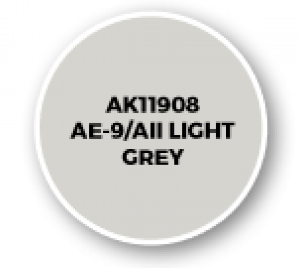 AK-Interactive: 3rd Gen Acrylics: AIR Series - AE-9/AII Light Grey