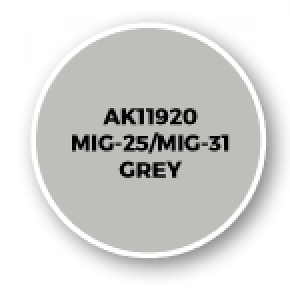 AK-Interactive: 3rd Gen Acrylics: AIR Series - MiG-25/MiG-31 Grey