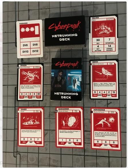 Cyberpunk Red RPG: Netrunning Deck