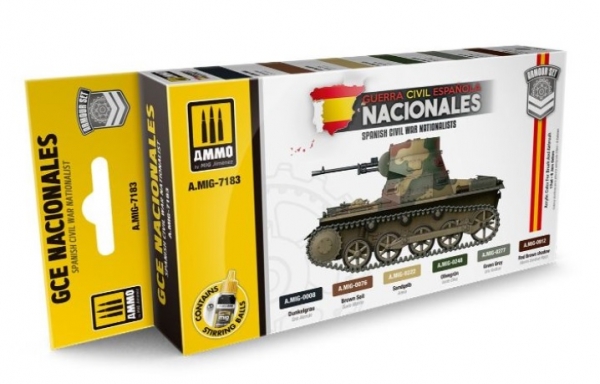 AMMO: Acrylic Paint Set - Spanish Civil War – Nationalists Set (6)