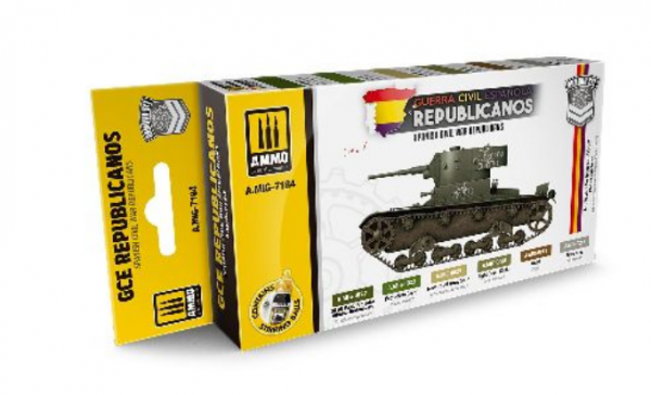 AMMO: Acrylic Paint Set - Spanish Civil War – Republicans Set (6)