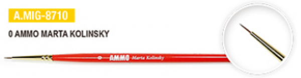 AMMO: Brushes - AMMO Marta Kolinsky Brush #0