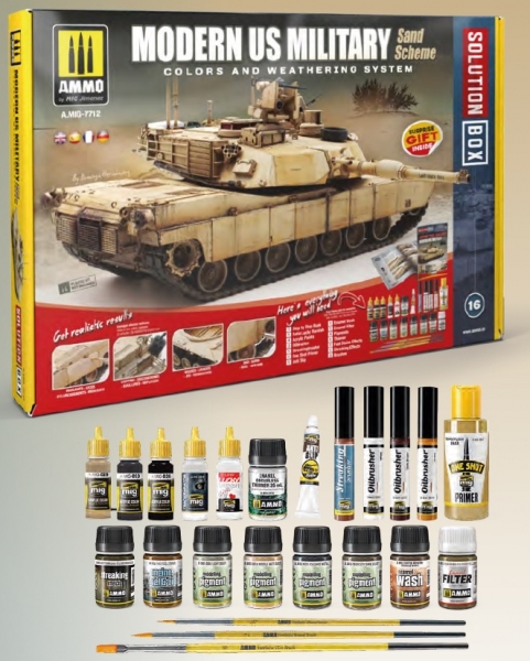 AMMO: Modern US Military Sand Scheme Solution Box