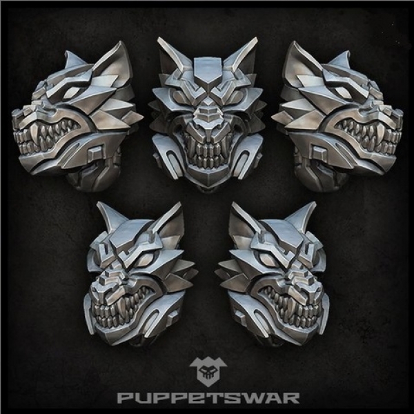 Puppetswar: (Accessory) Wolf Helmets (5)