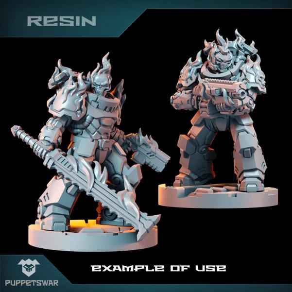 Puppetswar: (Accessory) Burning Skulls (5)