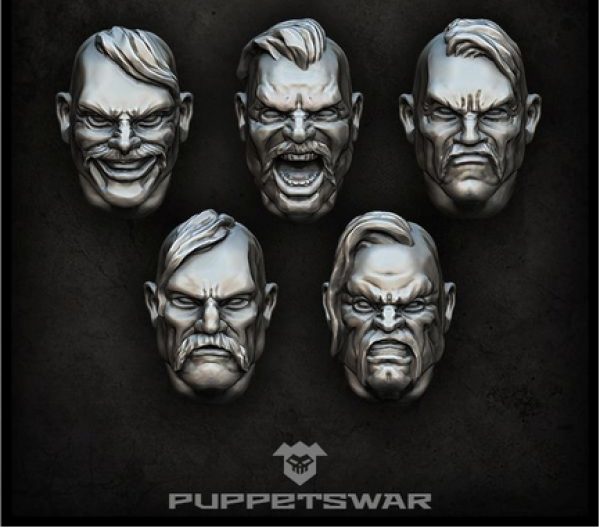 Puppetswar: (Accessory) Cossack Heads (5)