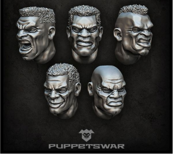 Puppetswar: (Accessory) African Heads (5)