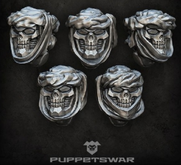 Puppetswar: (Accessory) Desert Reapers Heads (5)