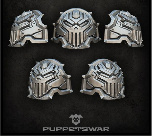 Puppetswar: (Accessory) H.I. Iron Skull Shoulder Pads (5)