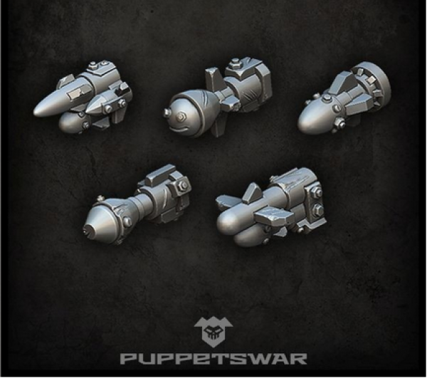 Puppetswar: (Accessory) Orc Rocket Tips (5)