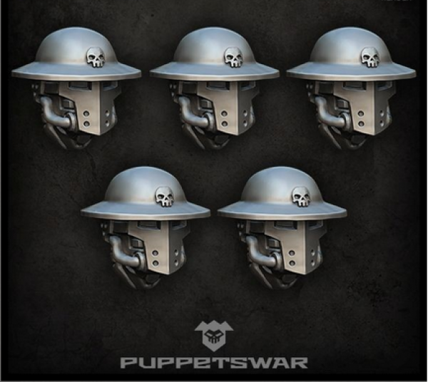 Puppetswar: (Accessory) Trench Knight Heads (5)