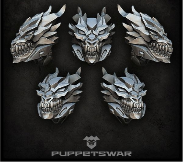 Puppetswar: (Accessory) Dragon Helmets (5)