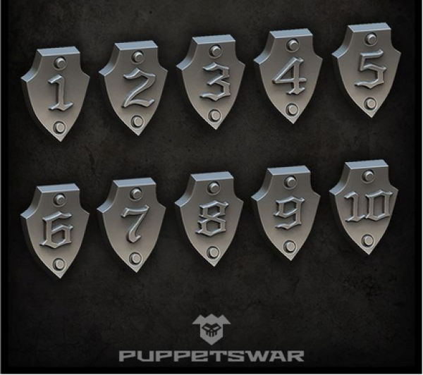 Puppetswar: (Accessory) Gothic Division Shields (10)