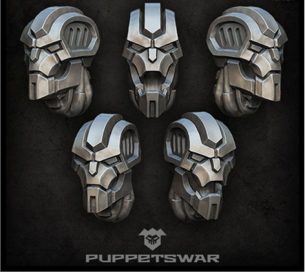 Puppetswar: (Accessory) Cyber Skeleton Heads (5)