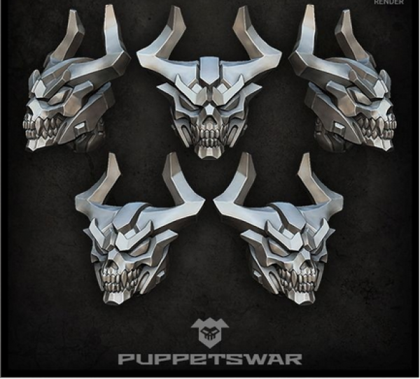 Puppetswar: (Accessory) Demon Helmets (5)