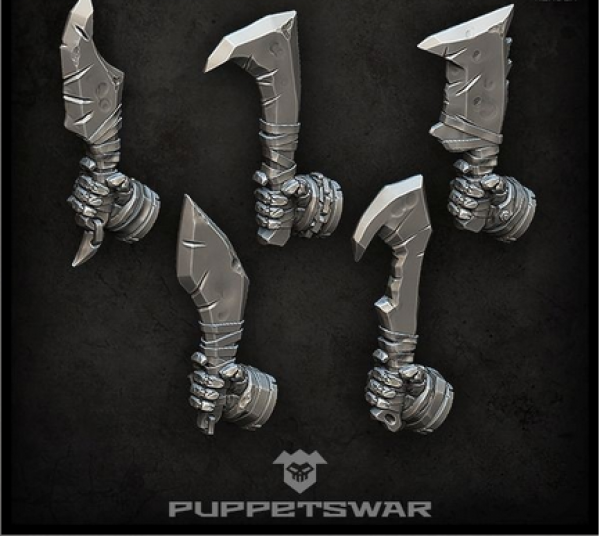 Puppetswar: (Accessory) Orc Blades (right) (5)