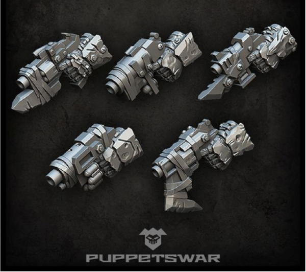 Puppetswar: (Accessory) Orc Pistols (left) (5)