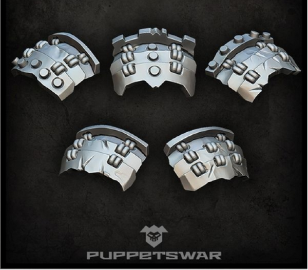 Puppetswar: (Accessory) Orc Bushi Shoulder Pads (5)