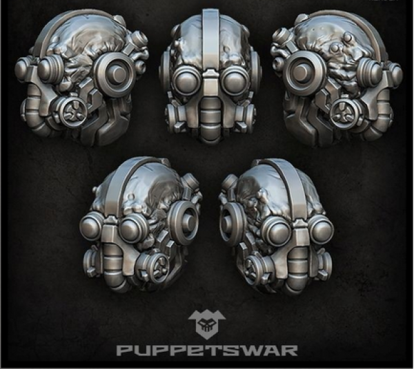 Puppetswar: (Accessory) Tech Warrior Heads (5)