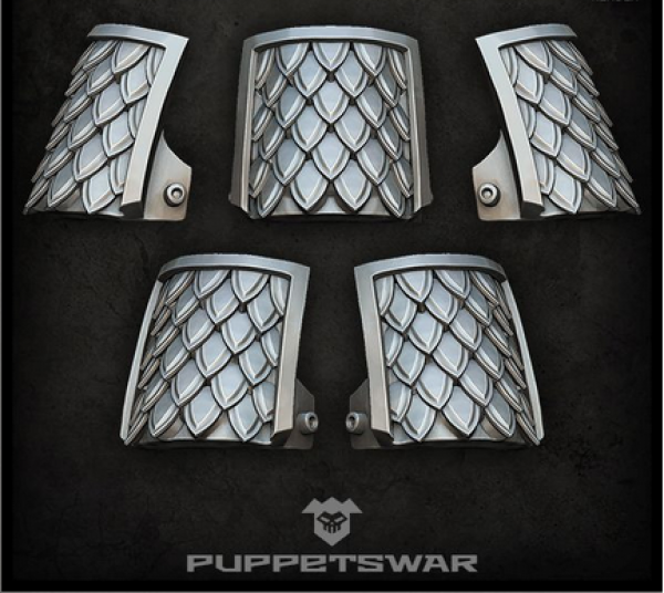 Puppetswar: (Accessory) Bushi Scales Shoulder Pads (5)