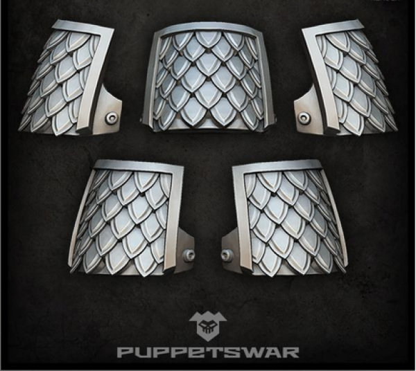 Puppetswar: (Accessory) H.I. Bushi Scales Shoulder Pads (5)